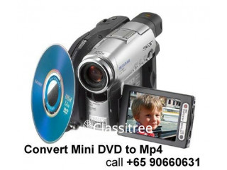 Convert Mini DVD to Mp4 -call 90660631