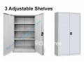 Metal Storage Cabinet with adjustable shelves lock Exstock F