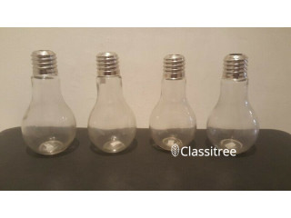 BN pieces Light Bulb Glass Water Bottle ml