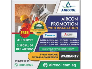 Aircon installation all over singaore 