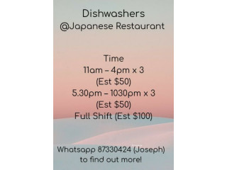 DishwashersJapanese Restaurant 