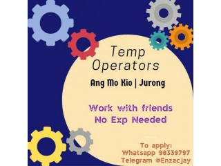  IT Operator Ang Mo Kio ASAP till End Feb MorningNoonNig