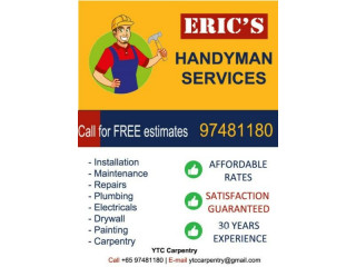 Eric's Handyman Services (Singapore) Call or SMS now
