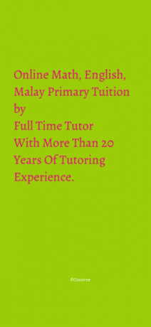 online-math-english-malay-primary-tuition-by-female-full-time-big-0