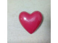 A red PVC heart shaped container 