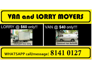 MOVERS VANLORRY TO ANY POINT IN SINGAPORE