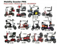 Various Mobility Scooter PMA Model 