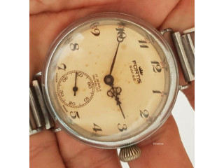Rare Vintage Fortis WWI Timepiece FORTIS manual winding wris
