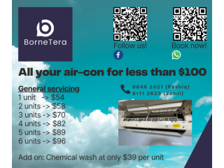 Service all the air con in your house for less than 