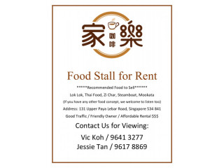 Good Traffic Food Stall for Rent Price Nego
