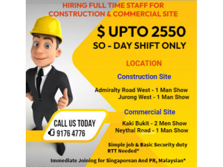 Hiring Full Time For Construction Commercial Assignment