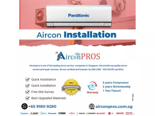 Panasonic aircon installation