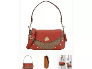 Coach milly shoulder bag in signature canvas