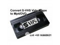 Convert SVHS Super VHS Video Tape to Mp DVD