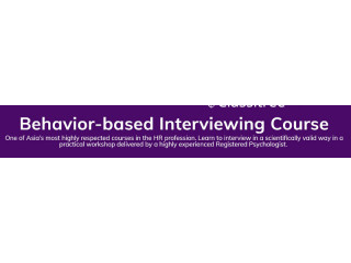 Behaviorbased Interviewing Course