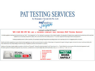 PAT Testing Services by Dynamics Circuit S Pte Ltd 