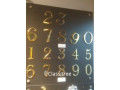 Gold silver plating of door knobsletter boxes and house numbers