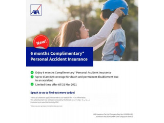Complimentary Personal Accident Insurance