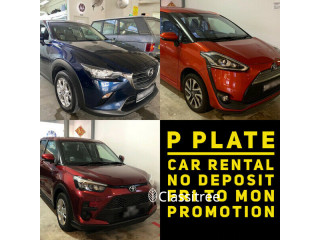  cars for p plate to rent No deposit