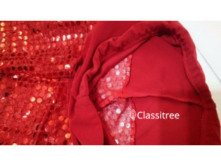 S RED SEQUINED SKIRT FOR GIRLS AGED 