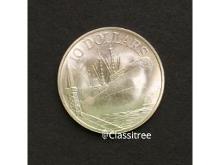 Singapore Ship Silver coin UNC