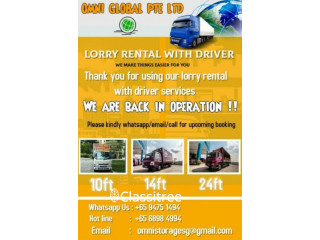 Lorry Rental with driver